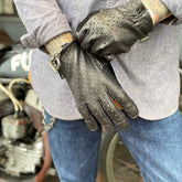 PUNCHING LEATHER GLOVE - BLACK - May club